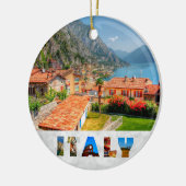 Italien Limone Sur Garda Weihnachten Keramik Ornament (Links)