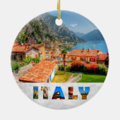Italien Limone Sur Garda Weihnachten Keramik Ornament (Hinten)