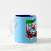Italien lockert calcio zweifarbige tasse (Vorderseite Links)