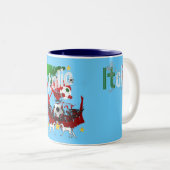 Italien lockert calcio zweifarbige tasse (VorderseiteRechts)