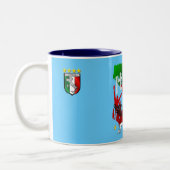 Italien lockert calcio zweifarbige tasse (Links)