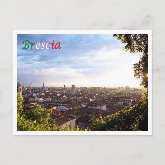 Italien - Lombardei - Brescia - Sunset - Postkarte (Vorderseite)
