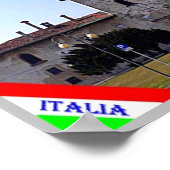 Italien - Lombardei - Cusago - Schloss - Poster (Ecke)