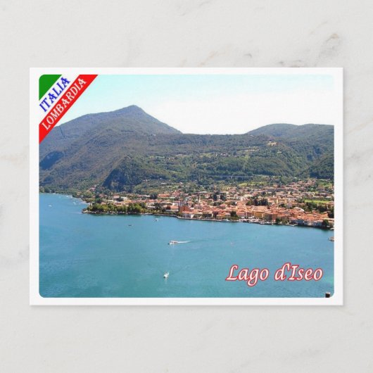 Italien - Lombardei - Iseosee - Postkarte (Vorderseite)