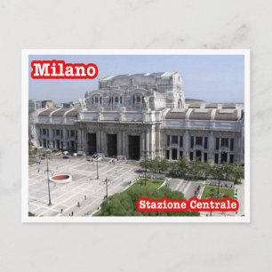 Italien - Lombardei - Mailand - Hauptbahnhof Postkarte