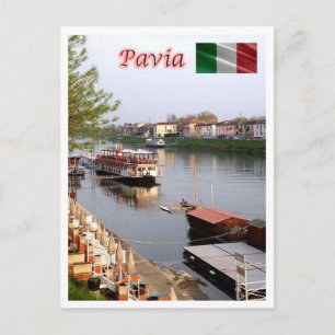 Italien - Lombardei - Pavia - Fluss Ticino - Postkarte