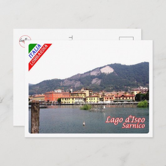 Italien - Lombardei - See Iseo - Sarnico - Postkarte (Vorne/Hinten)