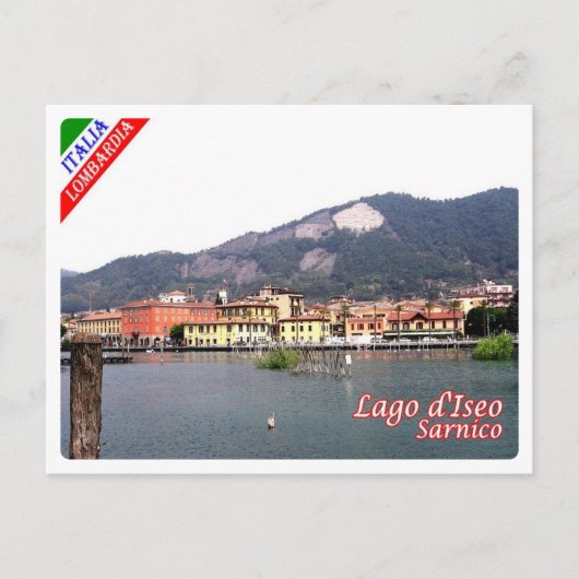 Italien - Lombardei - See Iseo - Sarnico - Postkarte (Vorderseite)