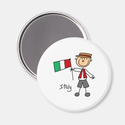 Italien Magnet (Vorderseite/Rückseite)