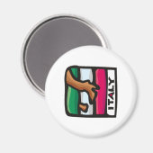 Italien Magnet (Vorderseite/Rückseite)