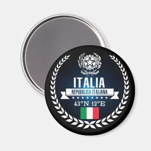 Italien Magnet (Vorderseite/Rückseite)