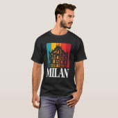 Italien Mailand mit Dom de Mailand T-Shirt (Vorne ganz)