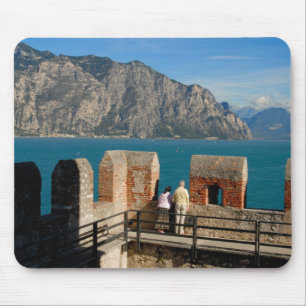 Italien, Malcesine, Blick vom Burgturm von Mousepad