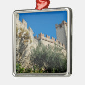 Italien, Malcesine, Gardasee, Castle Scaligero Silbernes Ornament (Links)