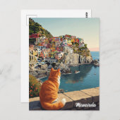 Italien Manarola Cinqua Terra Postkarte (Vorne/Hinten)