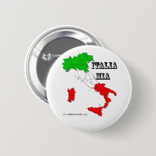 Italien mia Knopf Button (Vorne & Hinten)