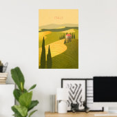 Italien Minimal Reiseplakat Poster (Heimbüro)