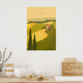 Italien Minimal Reiseplakat Poster (Küche)