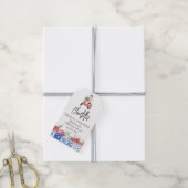 Italien - Mittelmeerraum - Rosa Brautparty Geschenkanhänger (Mit Garn)