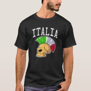 Italien Mohawk Skull Italia Sport Support National T-Shirt
