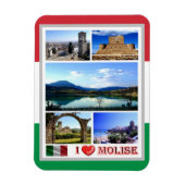 Italien - Molise - I Liebe - Magnet (Vertikal)