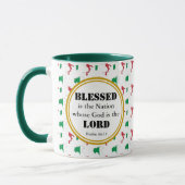 ITALIEN | Monogram gesegnet Nation Christlich Ital Tasse (Links)