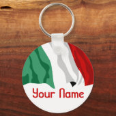 Italien - Name - FLAG Schlüsselanhänger (Vorderseite)