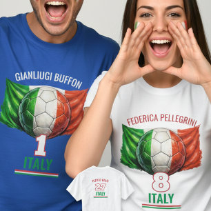Italien National Fußball Flagge Heritage Fußball T-Shirt