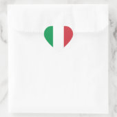 Italien - Nationale Flagge Italiens Herz-Aufkleber (Tasche)