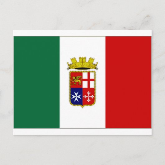 Italien Naval Ensign Postkarte (Vorderseite)