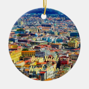 Italien: Neapel Landschaftlicher Weihnachtsschmuck