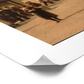 Italien, Neapel-Straße des 19. Jahrhunderts Poster (Ecke)