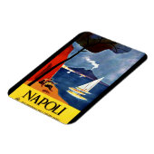 Italien Neapel Vintage Reiseposter Magnet (Linke Seite)