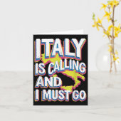 Italien nennt Reisekunst Karte (Gelbe Blume)