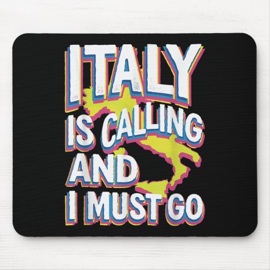 Italien nennt Reisekunst Mousepad (Vorne)