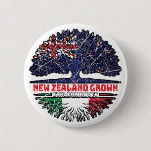 Italien Neuseeländer New Zealand Treots Button