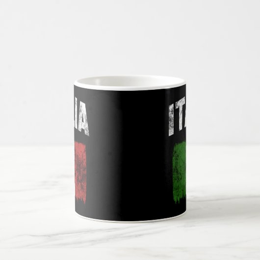 Italien - Not leidende italienische Flagge Kaffeetasse (Mittel)