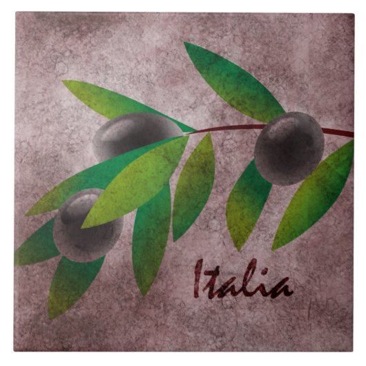 Italien-Oliven Fliese (Vorderseite)
