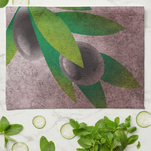 Italien-Oliven Handtuch (Gefaltet)