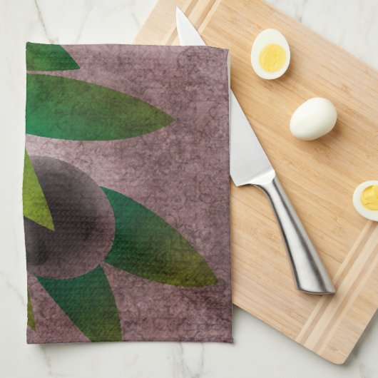 Italien-Oliven Handtuch (Viertel Falte)