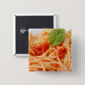 Italien, Orta, Orta, Orta-See, Spaghetti mit Tomat Button (Vorne & Hinten)