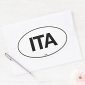 Italien Oval Ovaler Aufkleber (Umschlag)