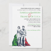 Italien Paare Einladung zur Hochzeit (Vorderseite)