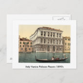 Italien Palazzo Pesaro 1890er Jahre Postkarte (Vorne/Hinten)