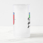 Italien - Panda Mattglas Bierglas (Mittel)