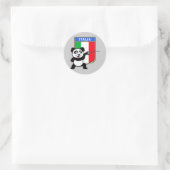 Italien - Panda Runder Aufkleber (Tasche)