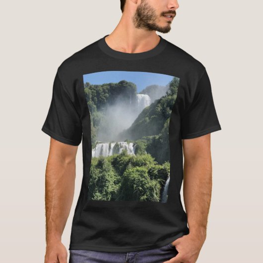 Italien Parks Nera River Park Marmore Falls T - Sh T-Shirt (Vorderseite)