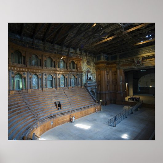 Italien, Parma, Teatro Farnese Poster (Vorne)