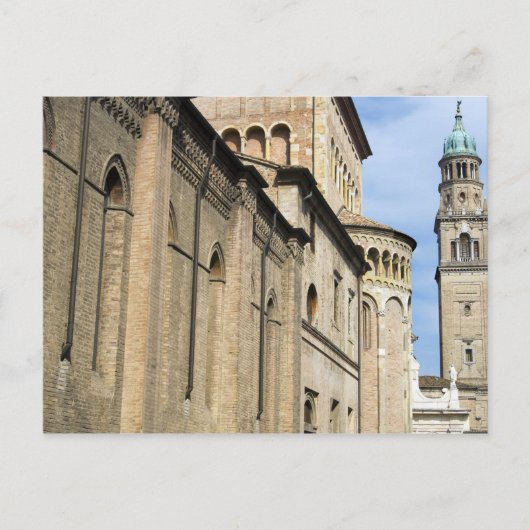 Italien, Parma, Turm der Kirche San Giovanni Postkarte (Vorderseite)