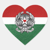 Italien Pass Herz-Aufkleber (Vorderseite)